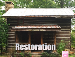 Historic Log Cabin Restoration  Montgomery County, Alabama